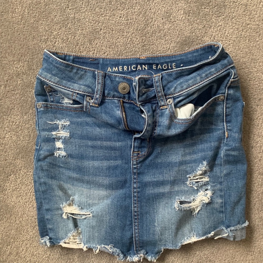 NEW american eagle jean skirt